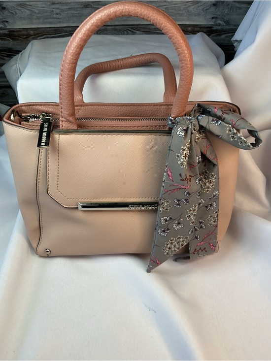 Steve Madden Handbags - ★ Steve Madden Blush Pink Satchel Crossbody Purse Scarf Accent